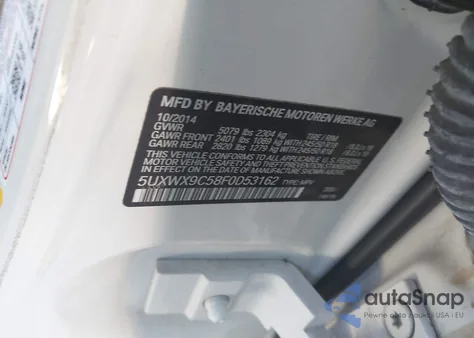 2015 BMW X3 xDrive28I из США, поврежденный, VIN 5UXWX9C58F0D53162